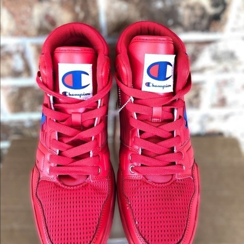 New Champion Men's red shoes size CPS10301M 3 ON 3 - Picture 2 of 7